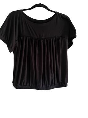 JJ Winks Light Hug Lounge Top | Size Large | NWT Braless Built-In Support Black